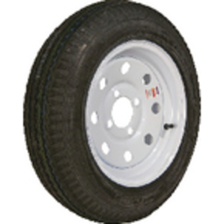 LOADSTAR TIRES Bias Tire & Wheel (Rim) Assembly K353, 480-12 4 Hole 6 Ply, Wht w/o St 30675